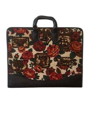 Vintage national spec floral heavyweight tapestry business portfolio /Organizers